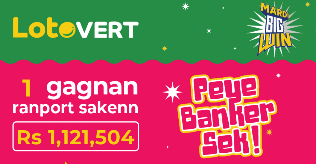 Loto Vert : un gagnant remporte Rs 1,2 million